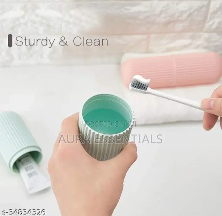 Capsule Shape Toothpaste Toothbrush Case
