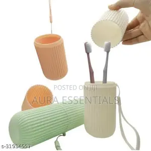 Capsule Shape Toothpaste Toothbrush Case