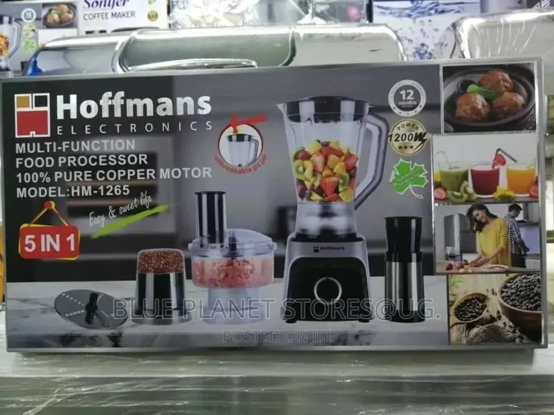 HOFFMANS 5_in_1 \\ 1.8litre Food Processors \\ HM-1265