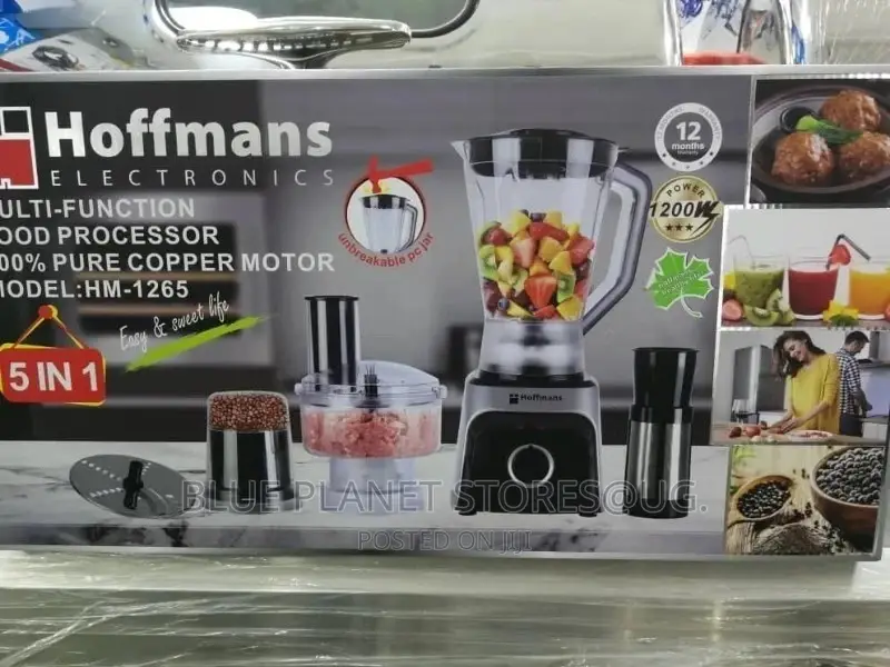 HOFFMANS 5_in_1 \\ 1.8litre Food Processors \\ HM-1265