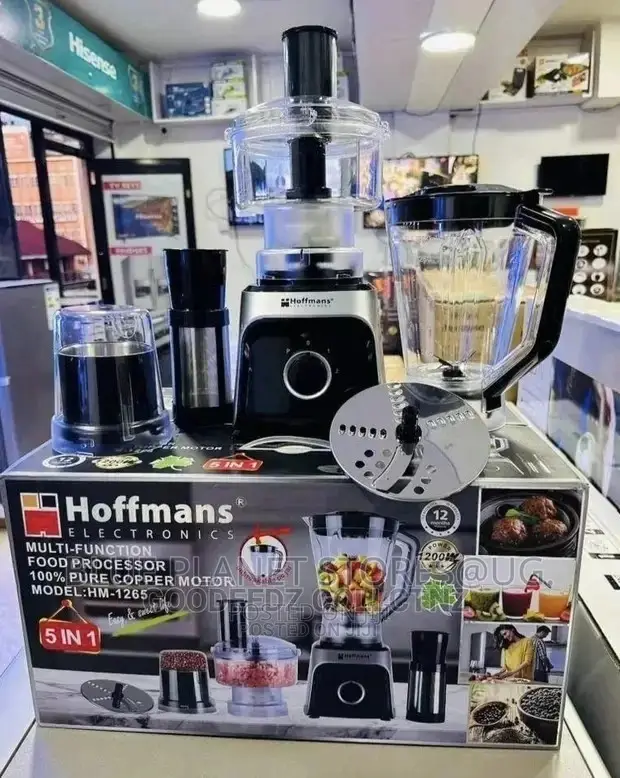 HOFFMANS 5_in_1 \\ 1.8litre Food Processors \\ HM-1265