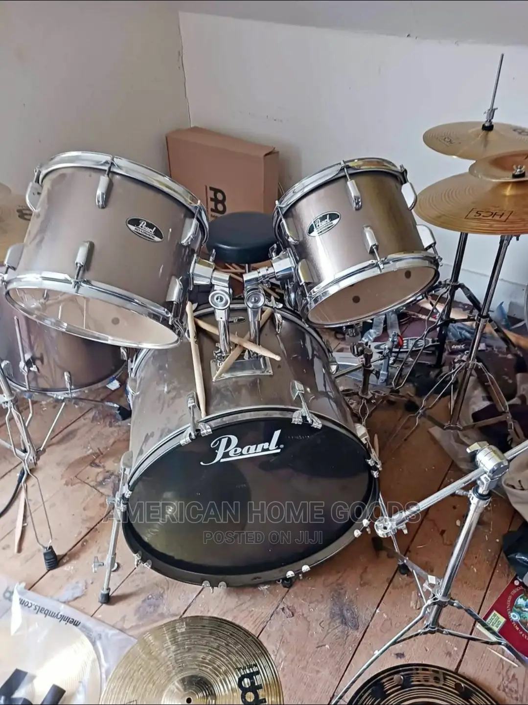 Pearl Drum Complete Full Set With Cymbals and Hi-Hat
