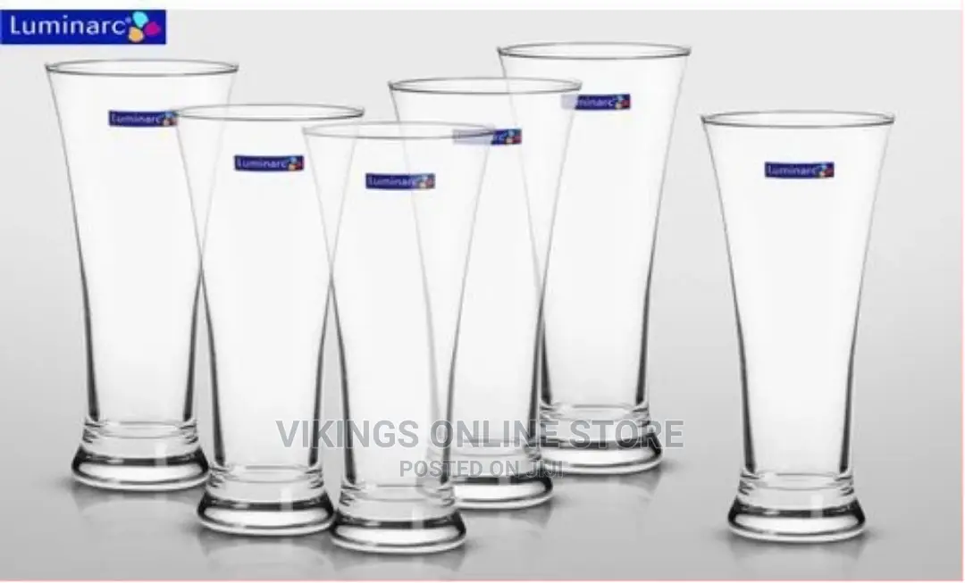 Luminarc 6 Pieces of Water Juice Glasses Cups Drinkware-