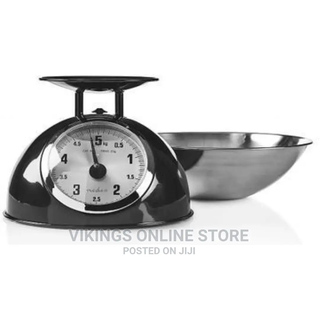 Retro Stainless Steel Mechanical Kitchen Weighing Scale Set