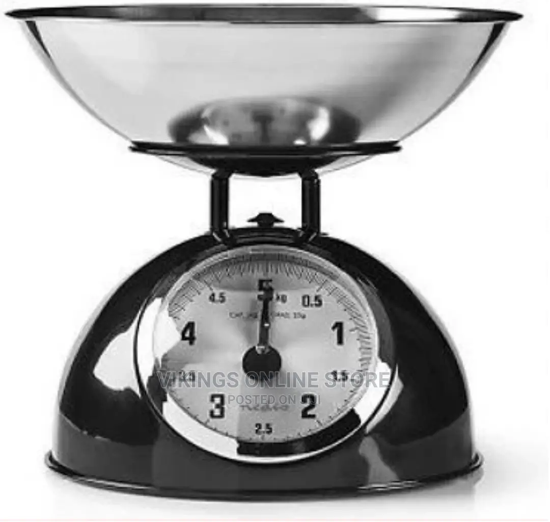 Retro Stainless Steel Mechanical Kitchen Weighing Scale Set
