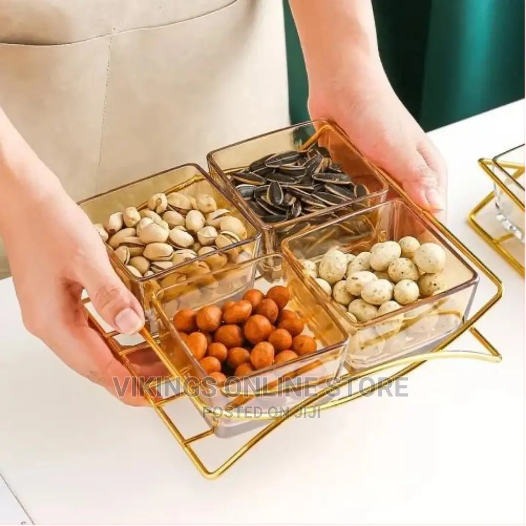 Four Grid Snack Plate Candy Box Snack Fruit Plate