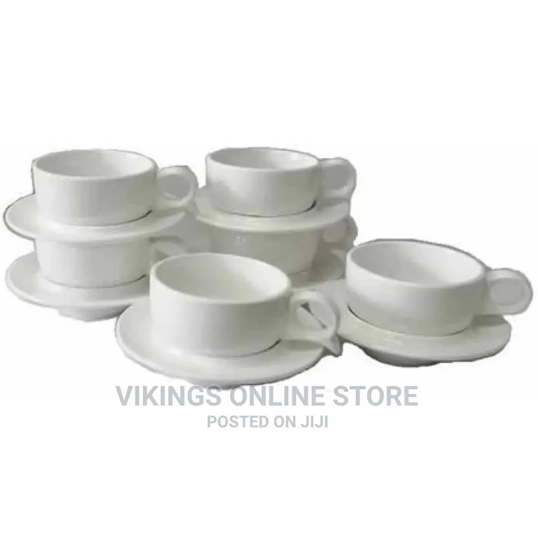 6 Pieces of Cappuccino Latte Espresso Coffee Cups 6 Saucers
