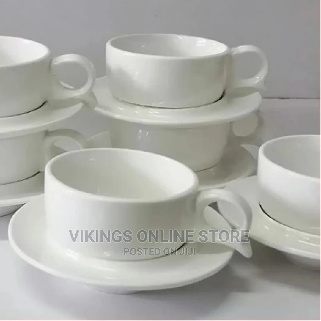 6 Pieces of Cappuccino Latte Espresso Coffee Cups 6 Saucers