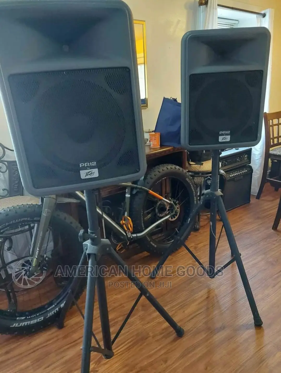 Pair of Peavey 2-Way PA Loud Speakers PR12, 12inchs 400watts