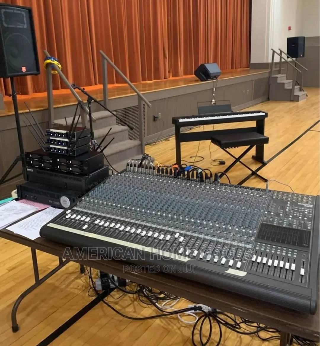Mackie 32-8 Channel Mixing Board and Mackie Power Amplifier