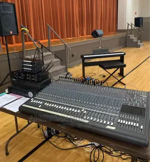 Mackie 32-8 Channel Mixing Board and Mackie Power Amplifier
