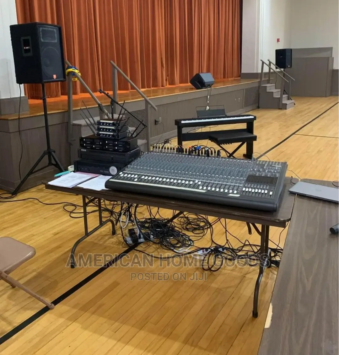 Mackie 32-8 Channel Mixing Board and Mackie Power Amplifier