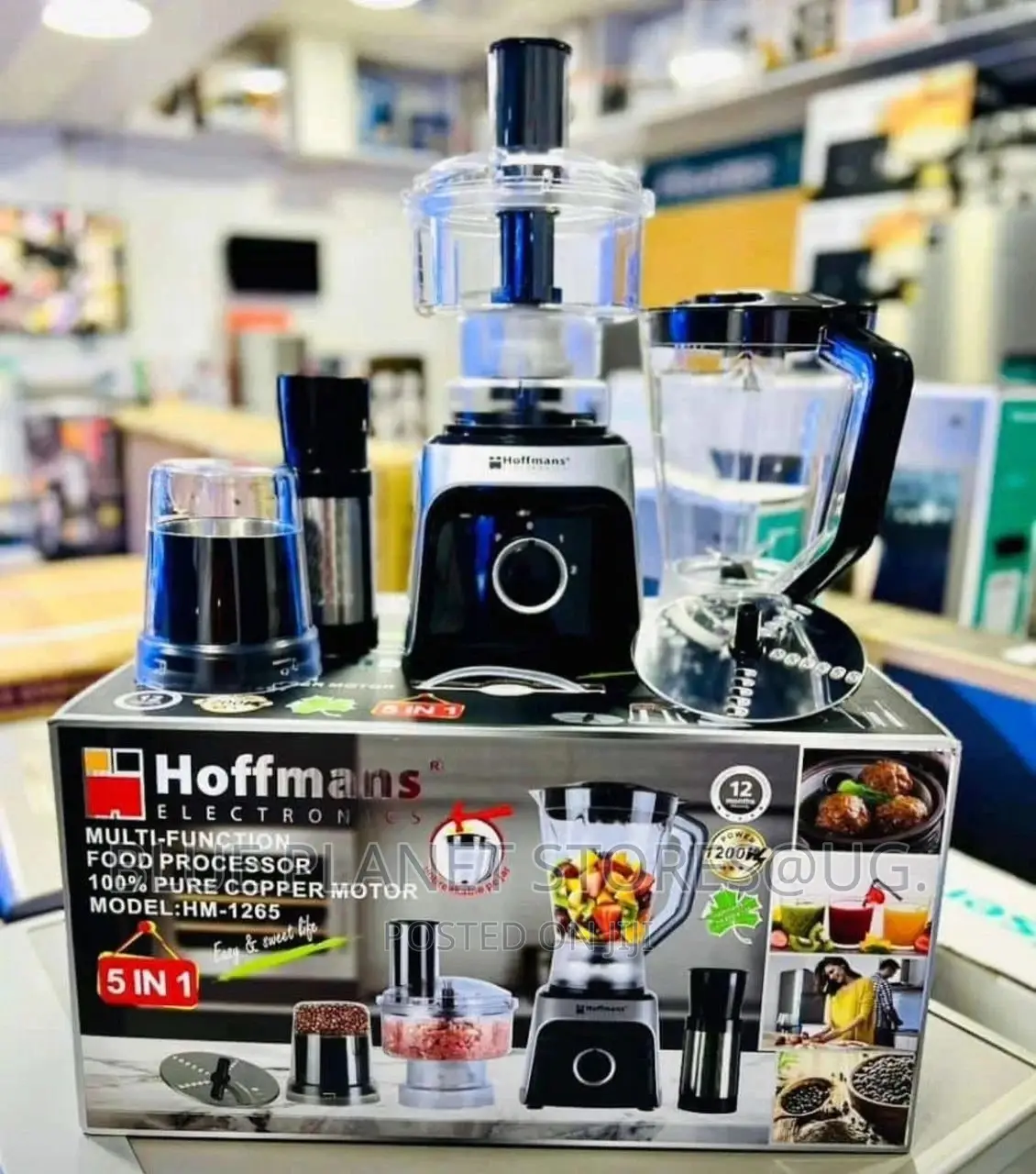 HOFFMANS 5_in_1 \\ 1.8litre Food Processors \\ HM-1265