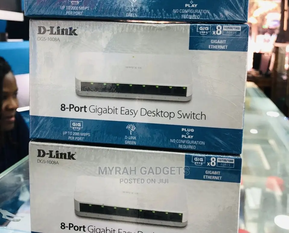 DGS-1008a D-Link 8port Gigabit Easy Desktop Switch