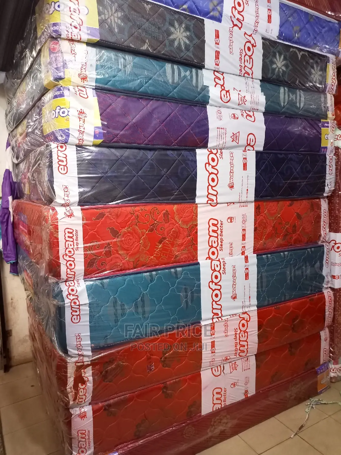 Mattresses Eurofoam Premium High Density 6*6 By8 Inches