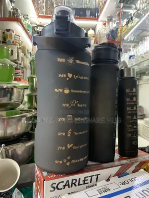 3 in 1 Classic Water Bottle Black