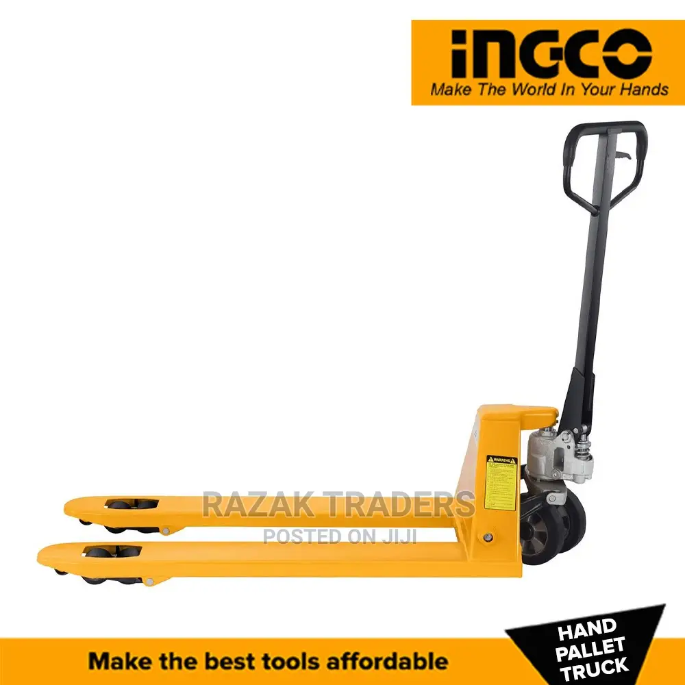 INGCO Hand Pallet Truck 3000kg Comfortable Rubber Grip