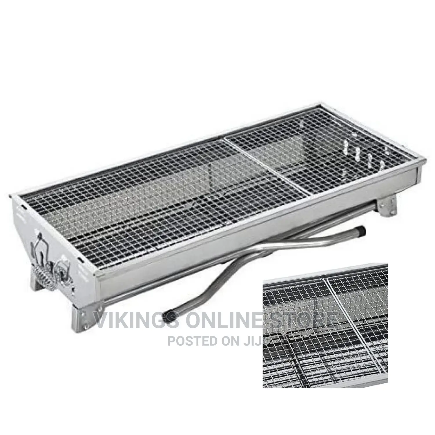 Portable Folding Stainless Steel Barbecue Grill Smoker