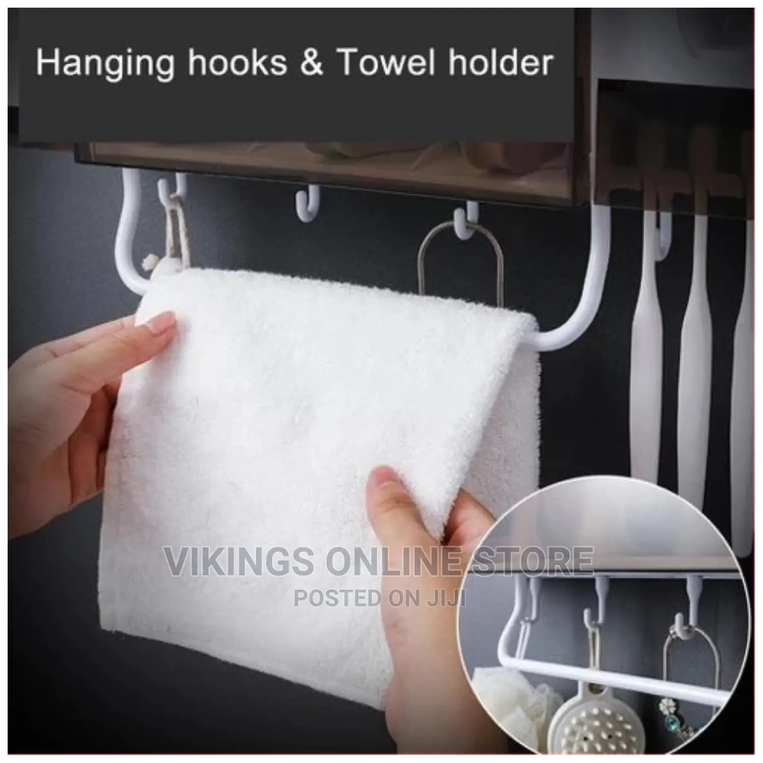 4 Cup Wall-Mounted Toothpaste Dispenser,Toothbrush Organizer