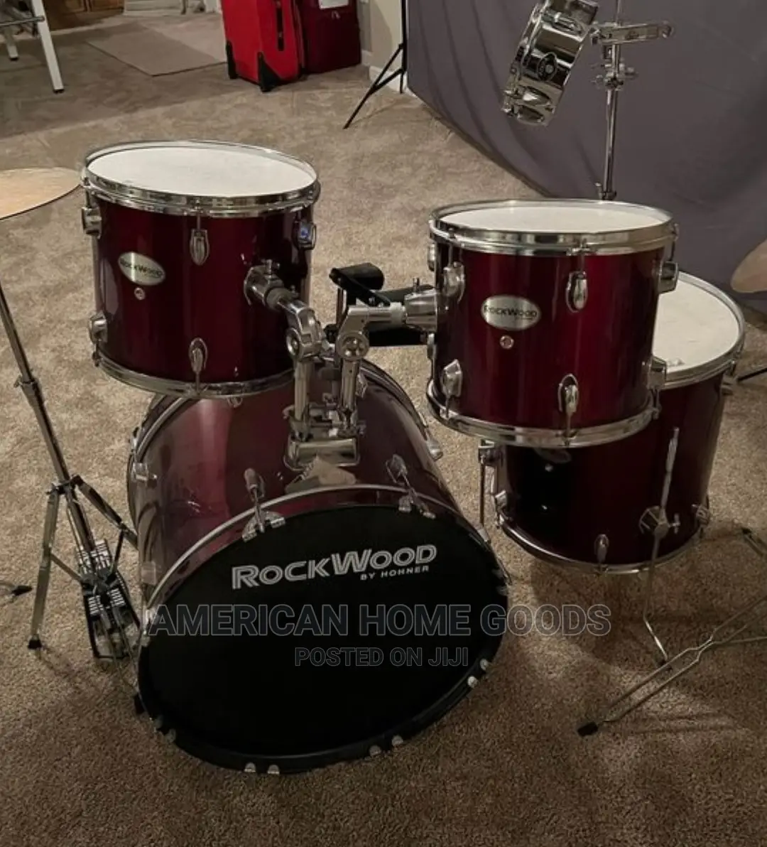 Rockwood Full Drum Kit With Cymbal and Hi-Hat