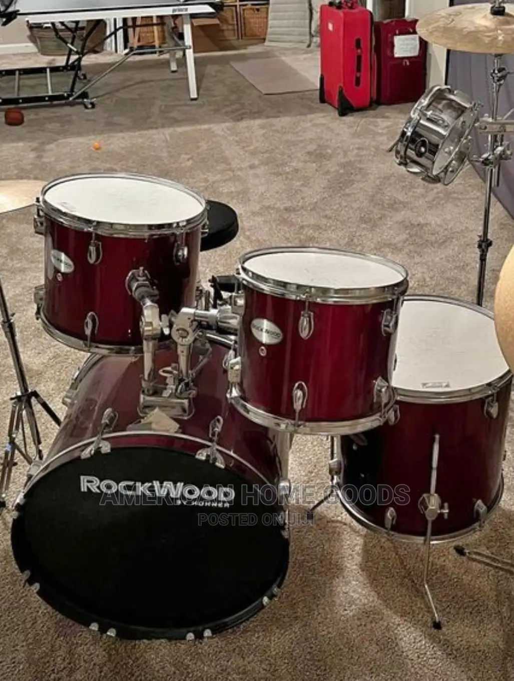 Rockwood Full Drum Kit With Cymbal and Hi-Hat