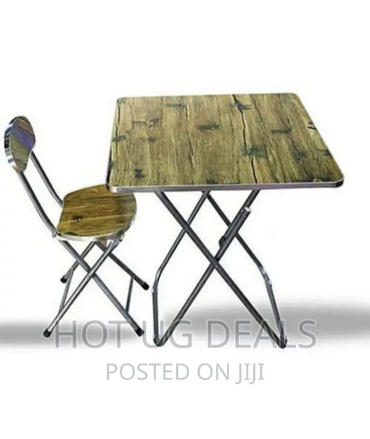 Foldable Reading/Laptop Table Chair - Brown