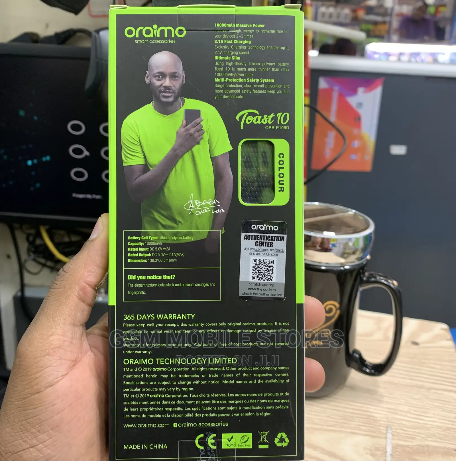 Oraimo Ultimate Slim 10000mah Fast Power Bank