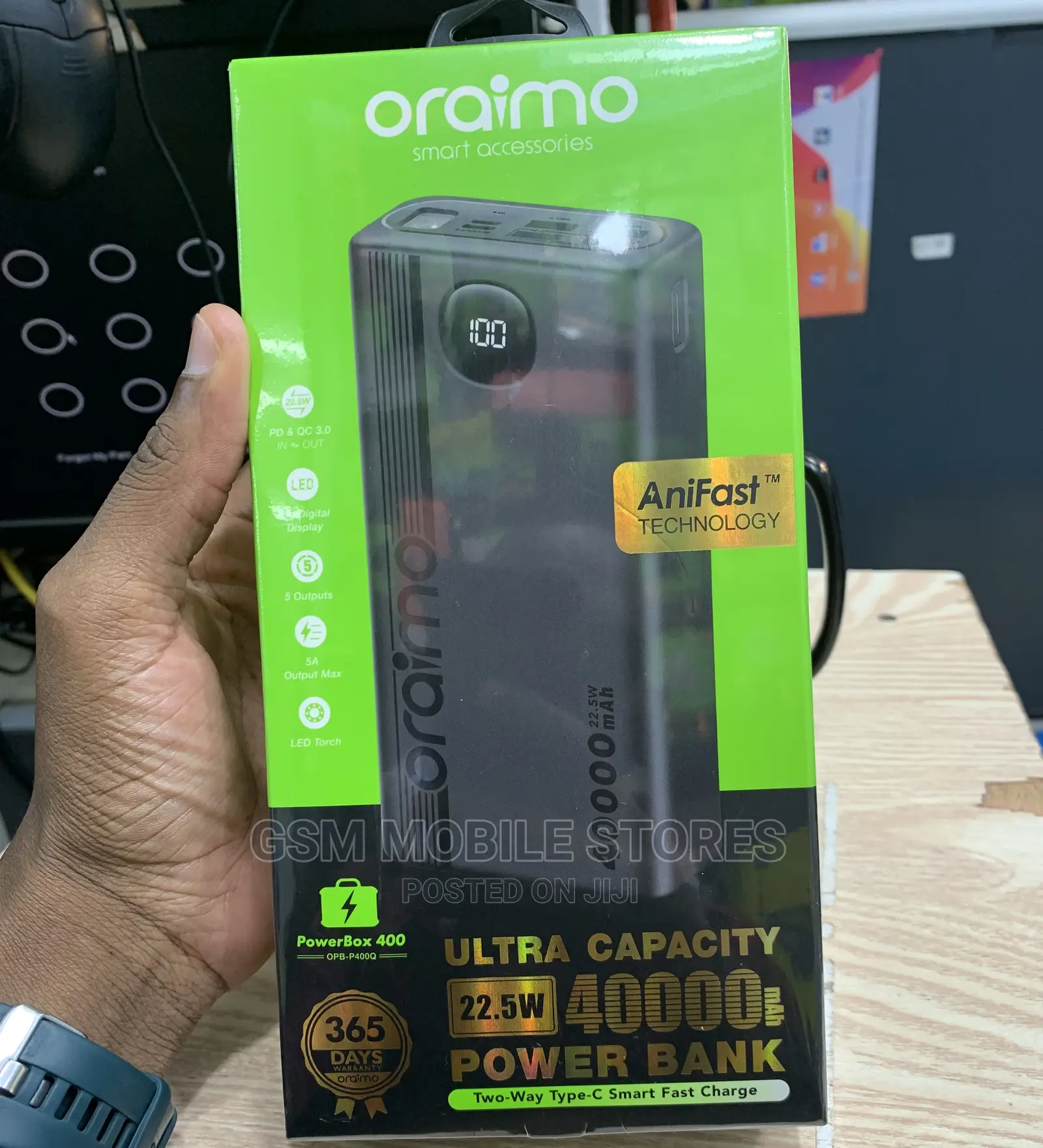Oraimo Powerbox 40000mah 22.5w Powerbanj