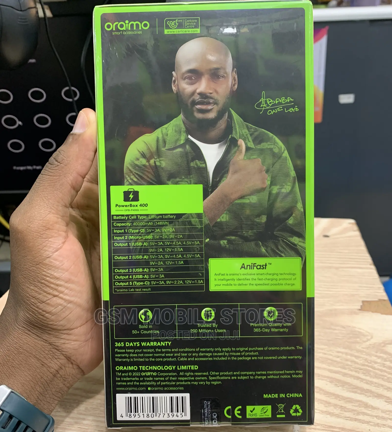 Oraimo Powerbox 40000mah 22.5w Powerbanj