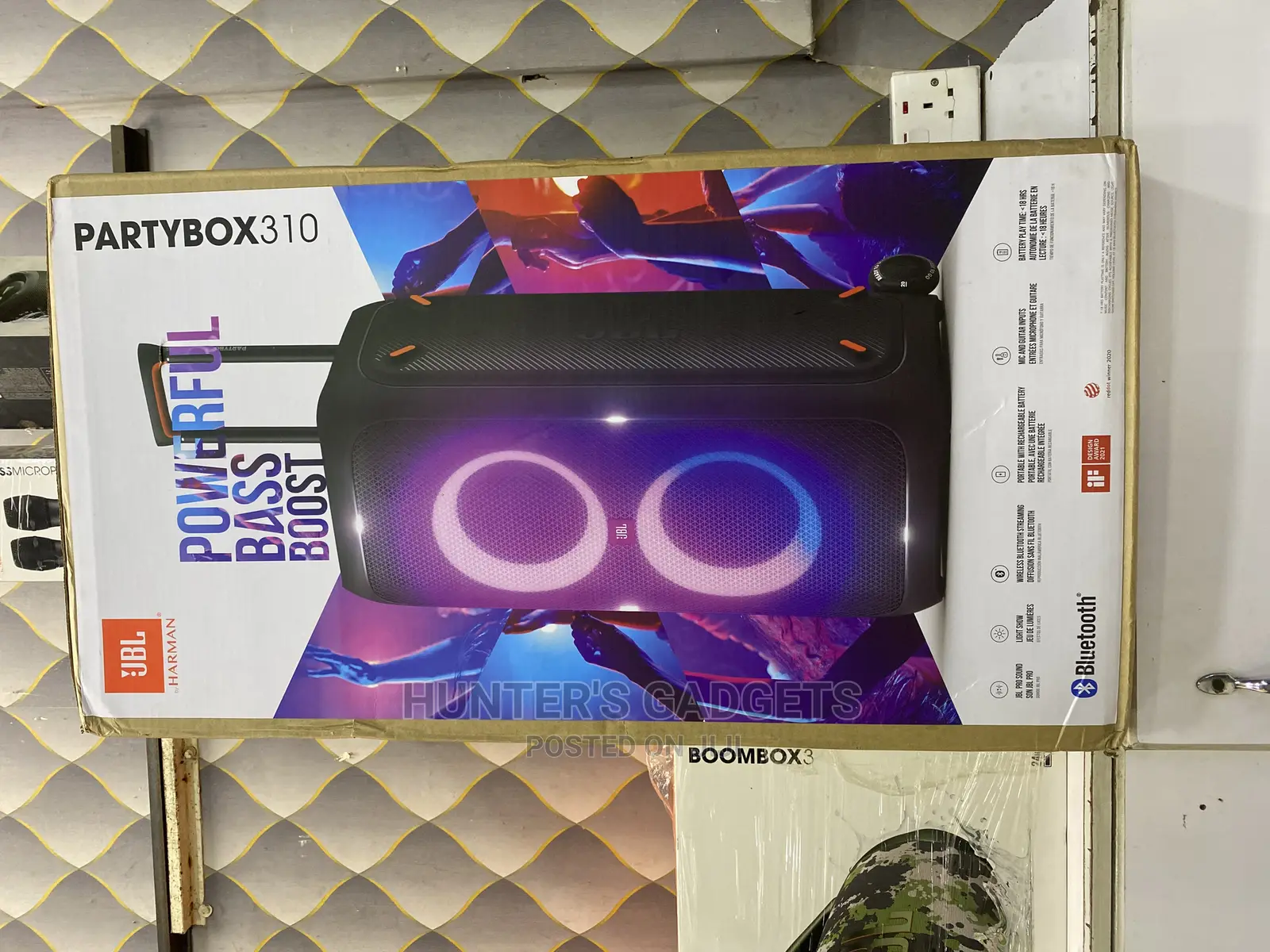 JBL Party Box 310 Bluetooth Rechargeable Powerful Speaker