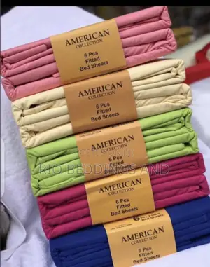 Classic Plain Cotton Bedsheets Six Pieces