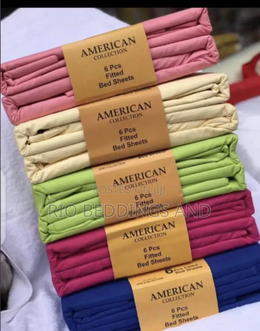 Classic Plain Cotton Bedsheets Six Pieces