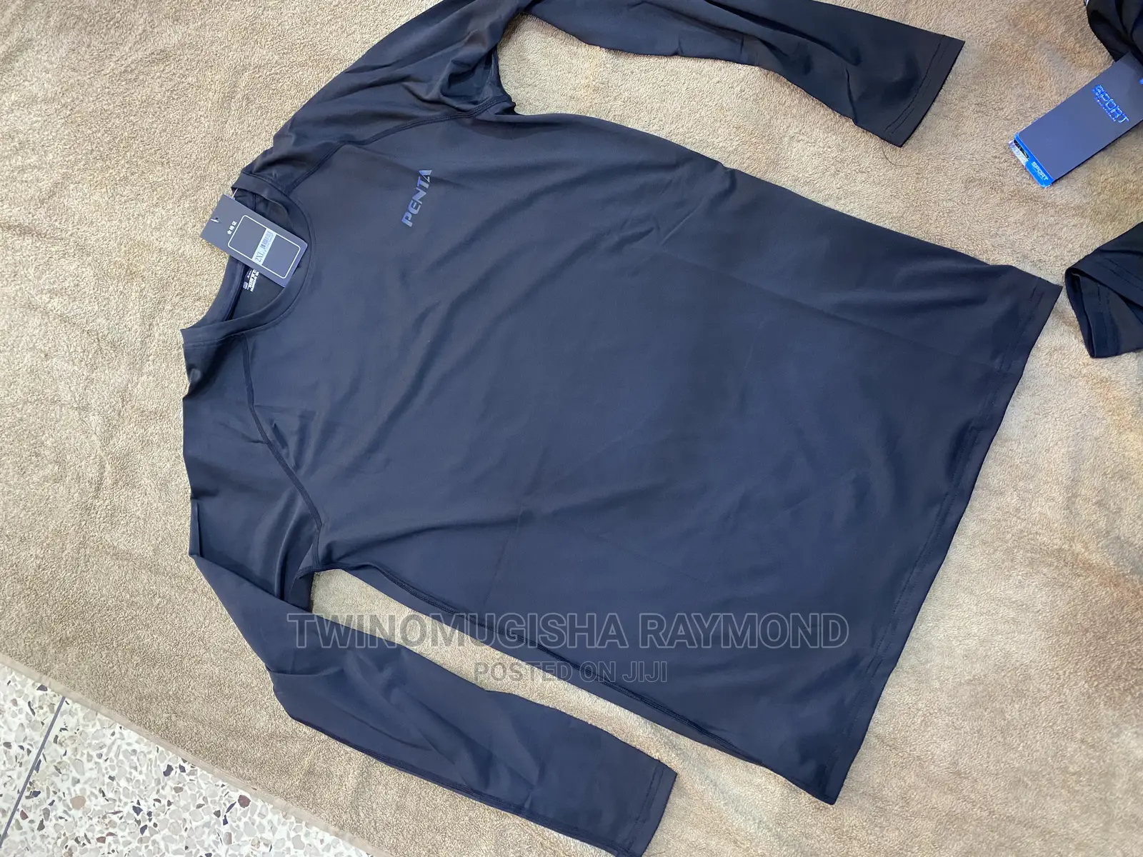 5 Piece Men’S Gym Wear- Black Suit