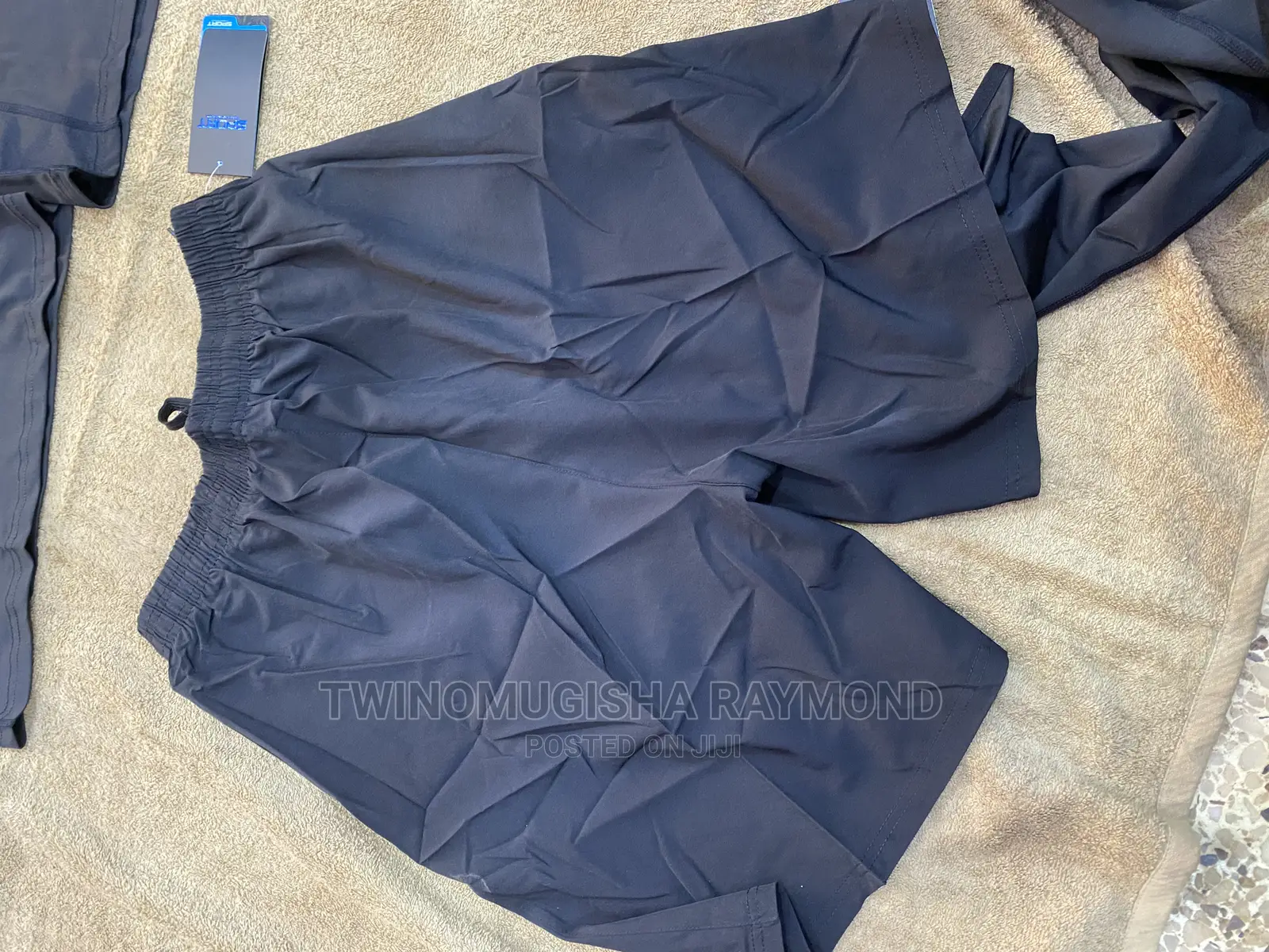 5 Piece Men’S Gym Wear- Black Suit
