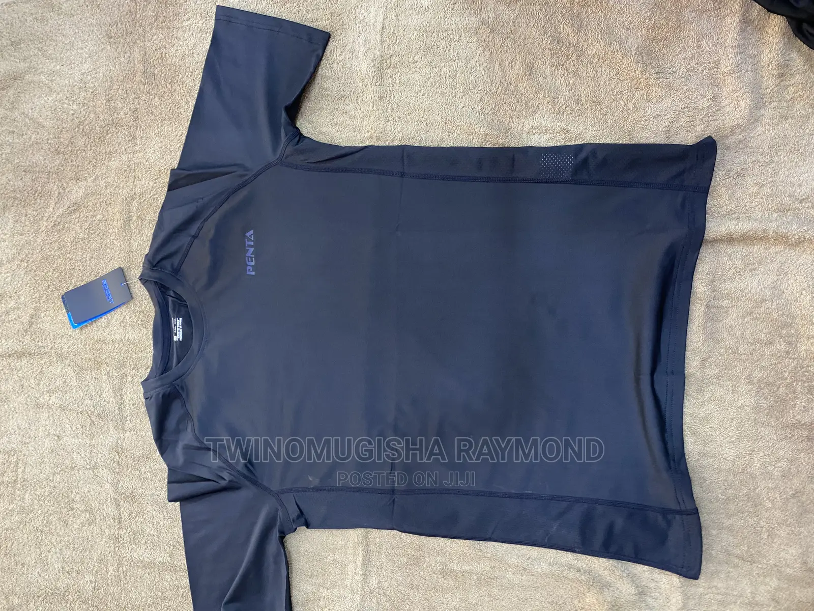 5 Piece Men’S Gym Wear- Black Suit