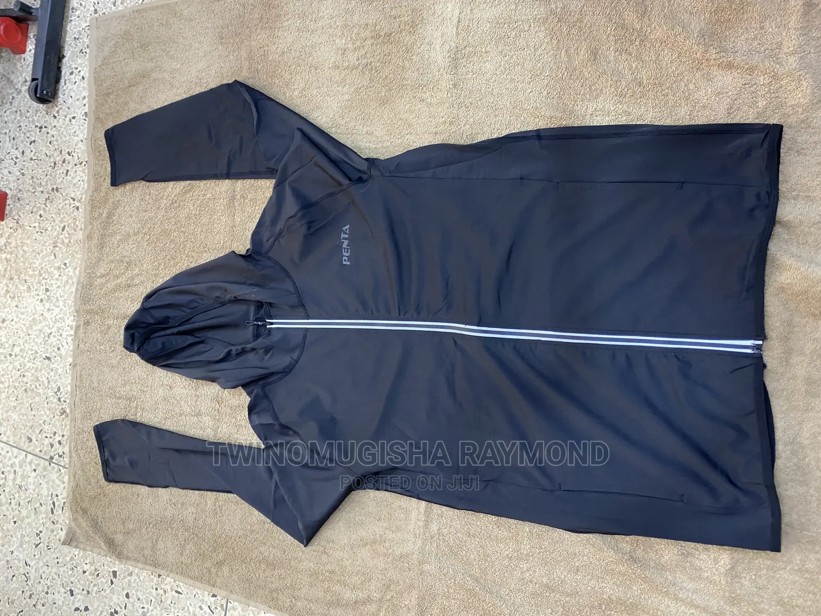 5 Piece Men’S Gym Wear- Black Suit