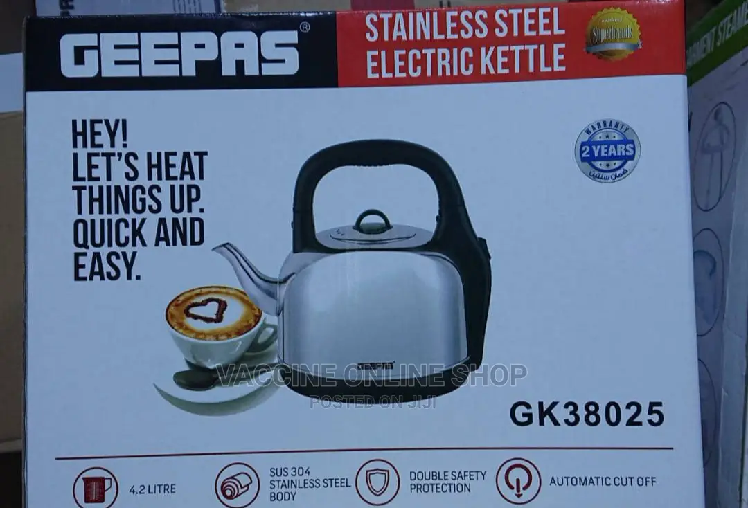 Geepas Electric Kettle Available:6