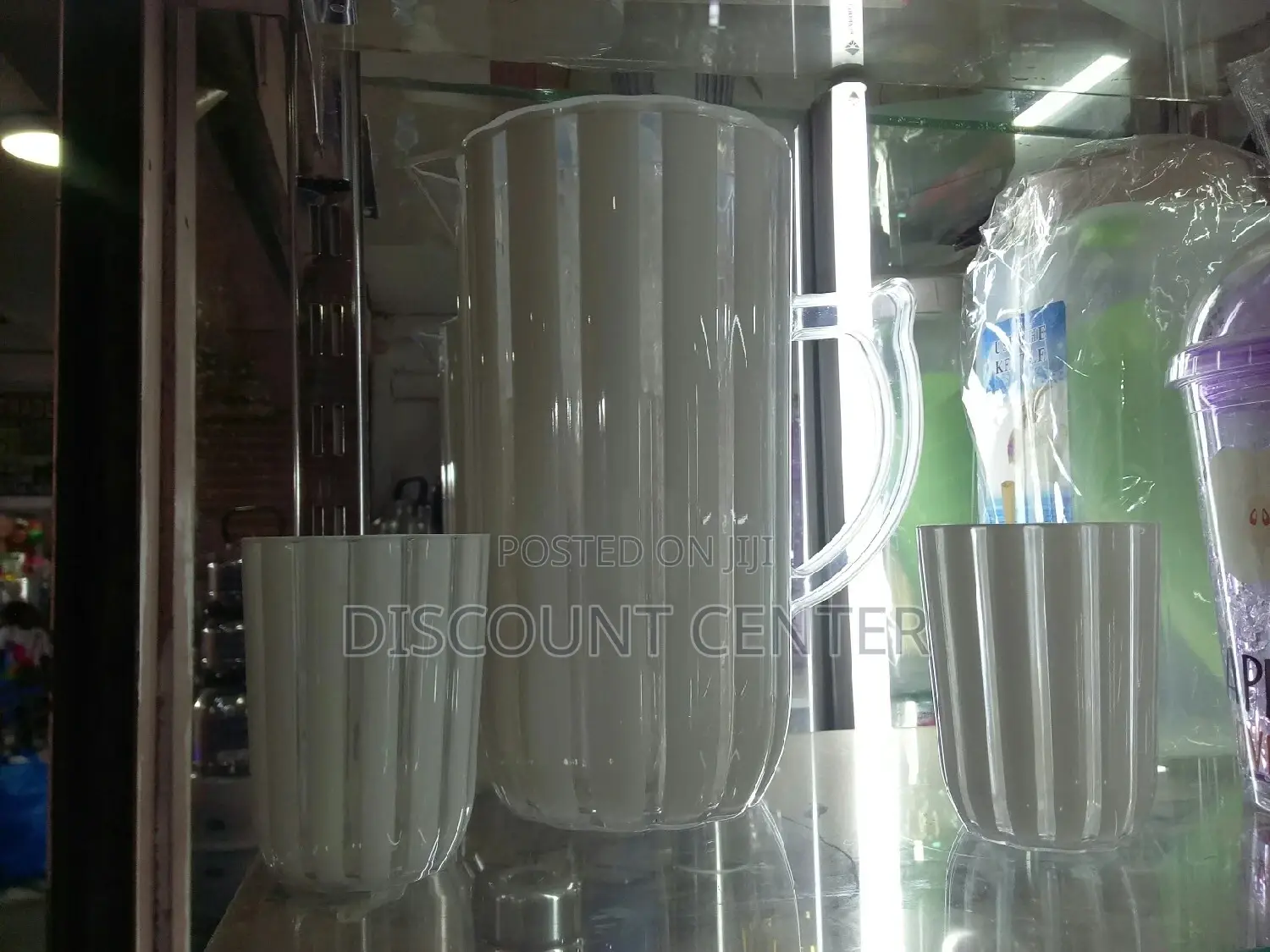 Jug Melamine With Glassed