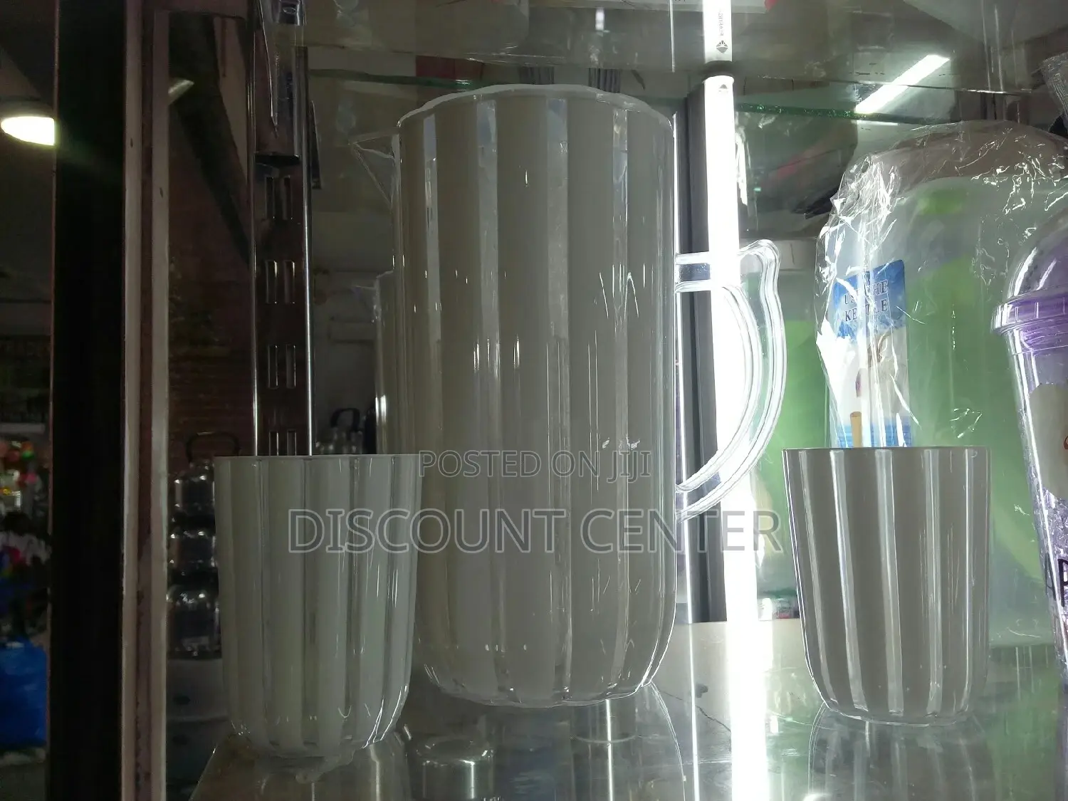Jug Melamine With Glassed