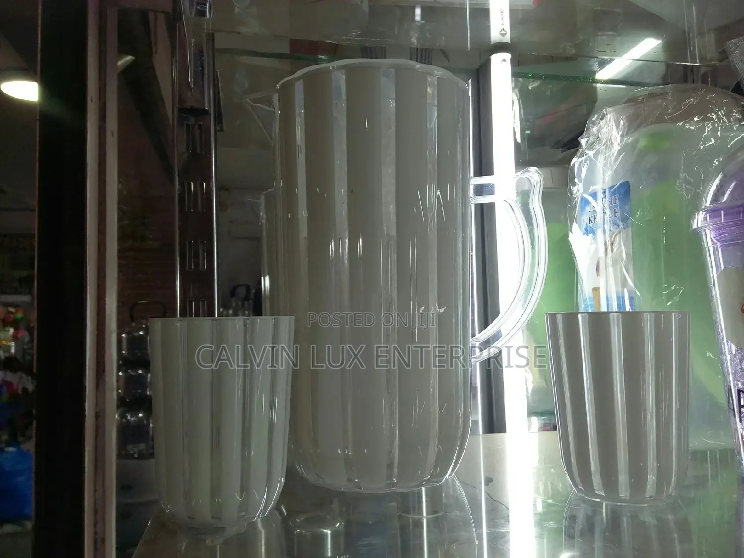 Jug Melamine With Glassed