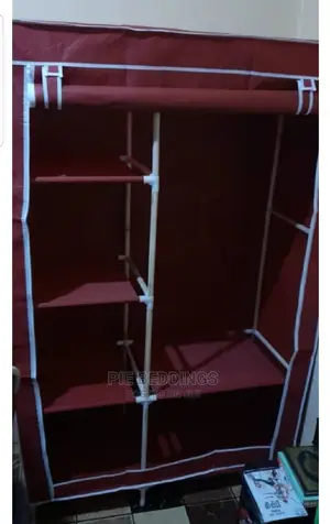 2 Column Wood Frame Closet