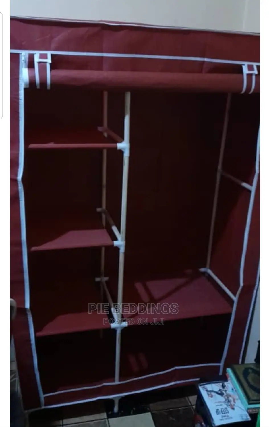 2 Column Wood Frame Closet