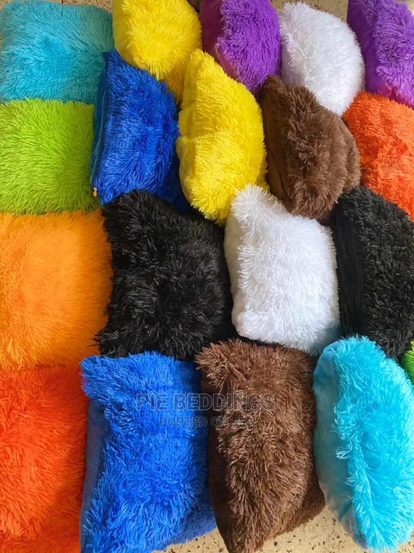 Fluffy Cushions in Different Colors