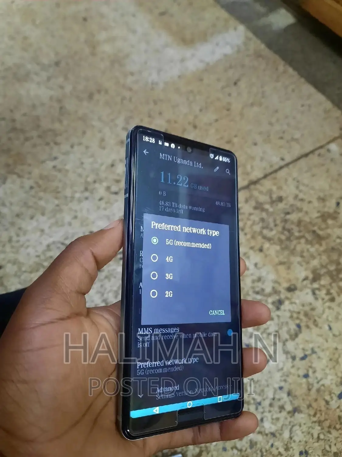 Sharp Aquos sense5G 128 GB Silver