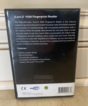 Digital Persona U.Are.U 4500 USB Fingerprint Scanner 50013-0