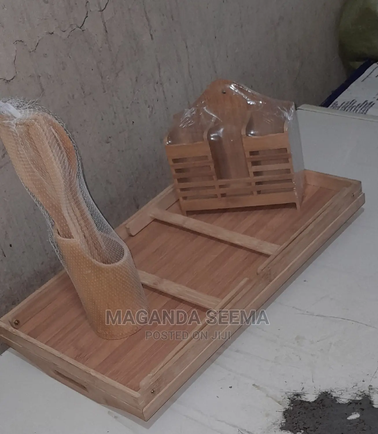 Wooden Tray Set