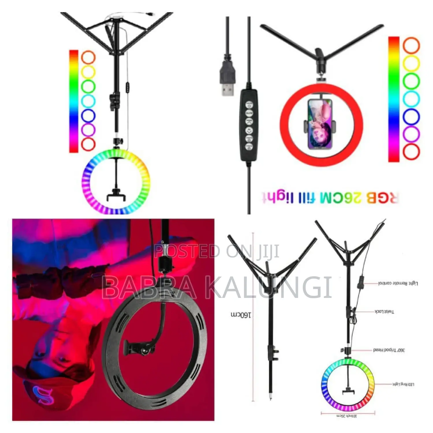 Led Shelfie Light Ring RGB Coloured