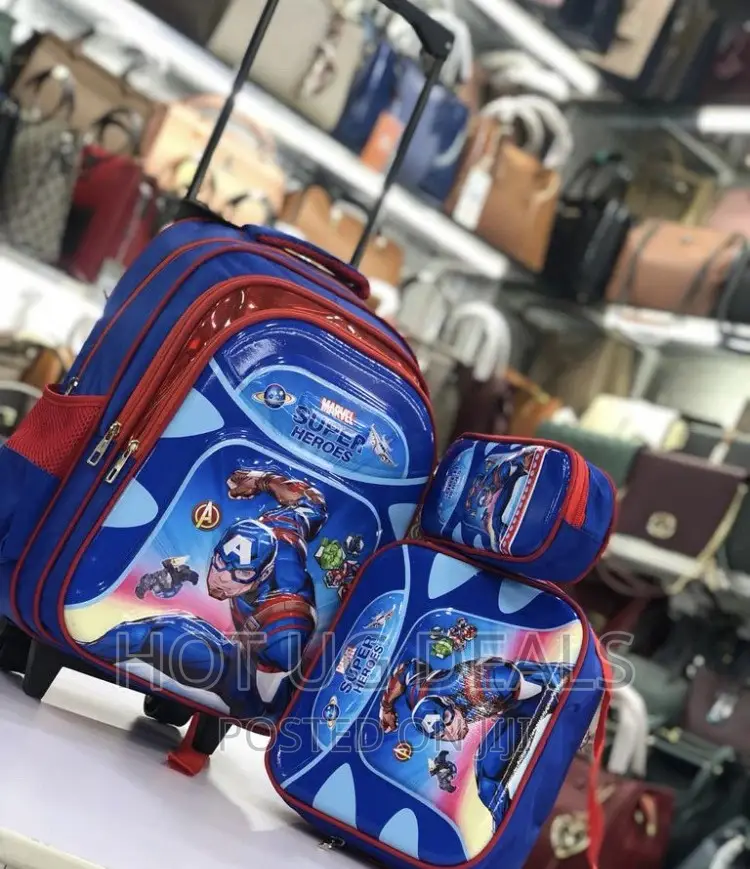 3pc Kids Luggage Travel Bag Set - Multicolor