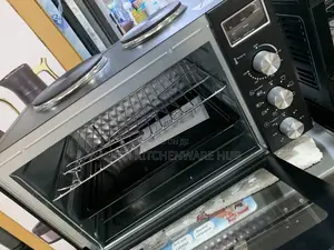 45L Microwave Oven With Double Hotplate
