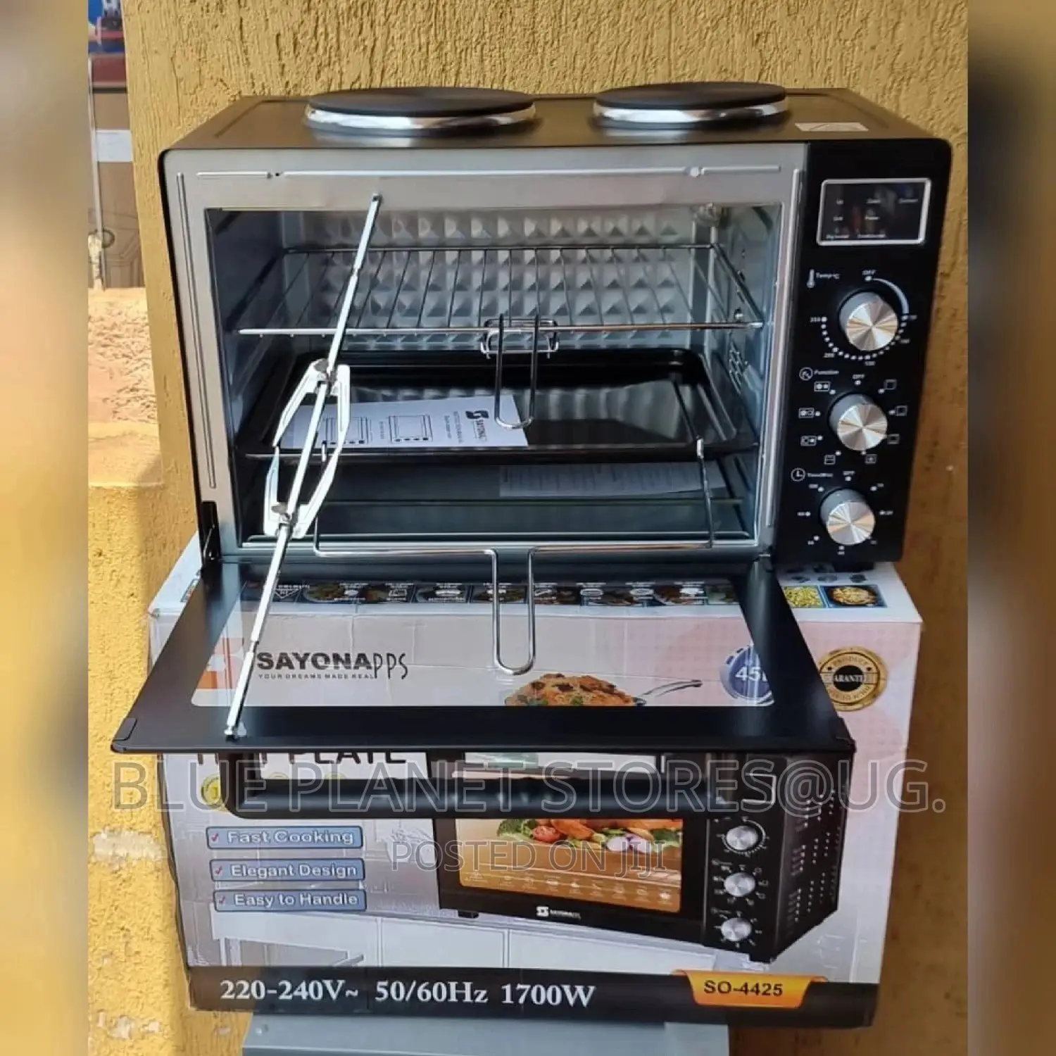 SAYONA 45L Convection Mini Ovens With Hotplates \\ SO-4425